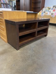 Dark Wood Look Entertainment Shelf
