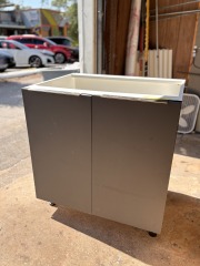 Modern Grey and White Bathroom Vanity