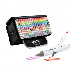 3533 BLK2 | AEDAGA 168 Colors Alcohol Markers