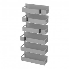 3507 BLK8 | HUGGIEGEMS 6-Pack Magnetic Spice Storage Rack