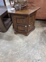 Wood Octagonal Side Table
