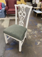 Ornate White Chair
