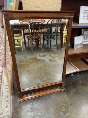 Charming Mission Style Wooden Mirror (35 x 22)