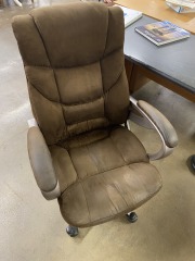 Cozy Hot Fudge Office Chair