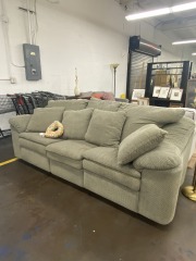 Zigzag Corduroy Recliner Couch