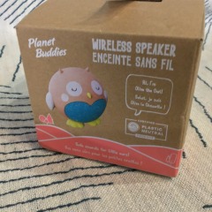 Planet Buddies Olive the Owl Bluetooth wireless speaker in pink
