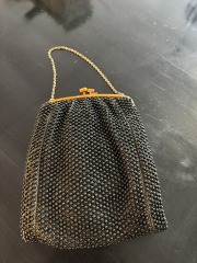 Black Beaded Evening Bag