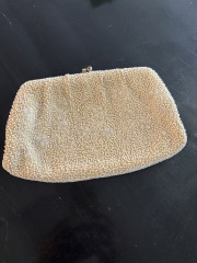 White Beaded Bag
