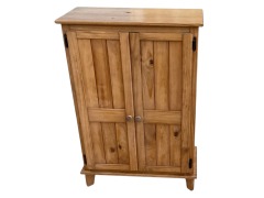 Knotty Pine 2 Door 3 Shelf Cabinet