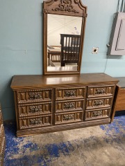 Chunky Peacemaker Pirate Style Longboy 9 Drawer Dresser