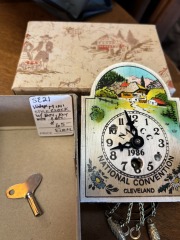 Vintage Swiss style mini clock