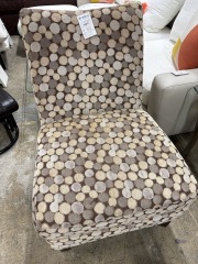 Geometric print chair