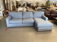 Lt. Blue Boston Interiors Sectional