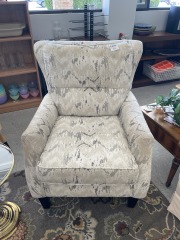 Off White Wing Chair