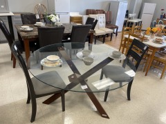 NEW Article Round Glass Table