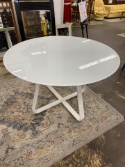 Modern Round Glass Dining Table