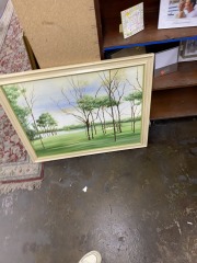 Liminal Space Golf Course Framed Art