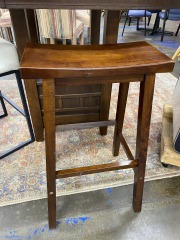 Solid Wood Backless Bar Stool