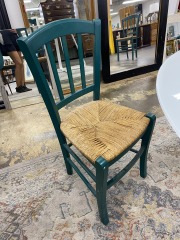 Green Reed Seat Dining Chair (each)