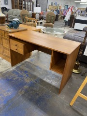 Sleek Teak Desk