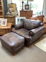 Chair w\/ Ottoman