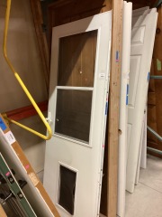 White Glass Door