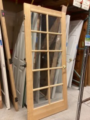 Brown Glass Door