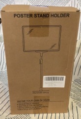 Sign Holder, Sign Stand with Adjustable Height Snap Open, Reusable Sign
