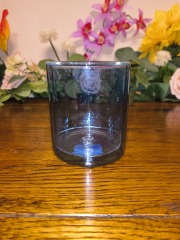 Blue Glass candle holder