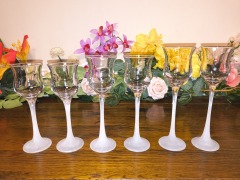 Partylite Glass candleholder set (6 pieces)