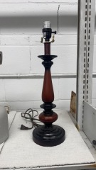 Brown and Black Table Lamp