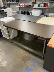Goofy Brown & Chrome Work Station