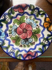 Small Plate Handcrafted in Spain w Hanger