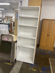 Tall White Bookshelf