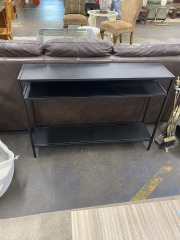 Long Black Side Table