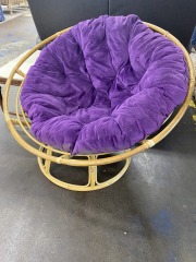 Purple Papasan Chair