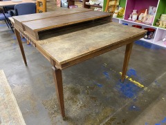 Vintage Watertown Slide Dining Table with Leaf