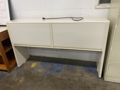 Metal Desk Topper with Light & Storage