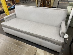 Barclay Butera by Highland House Grey Studded Sofa