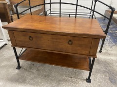 Small Wood Look TV Stand