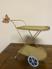 Mini Gold Cart w Butterfly