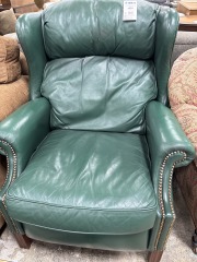 Penn House light green leather recliner