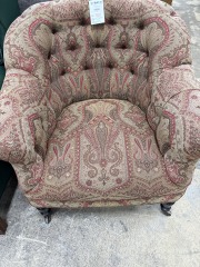 Paisley Tufted Armchair