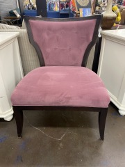 Highland House Mauve Fancy Back Chair (Each)
