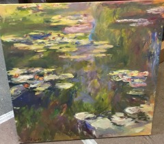 Claude Monet's famous Water Lilies Reproduction Hand Painted