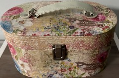 Shabby Chic Vanity Box by Punch Studio, Floral Print