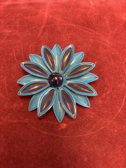 Blue Flower Pin