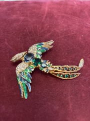 Bird Rhinestone Pin