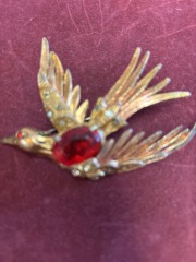 Red Bird Pin