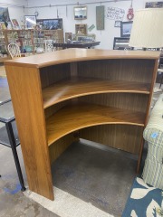 Danish Teak Rounded Corner Shelf